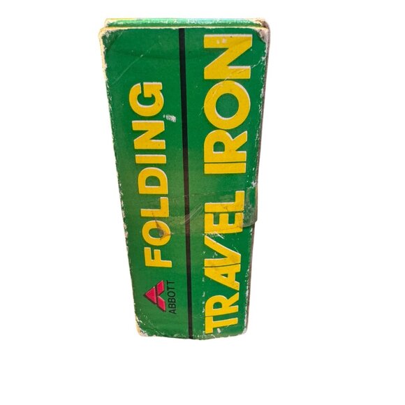 Folding Travel Iron With Heavy Chromium Finish Rigid Lock Handle Compact Design - Picture 5 of 7